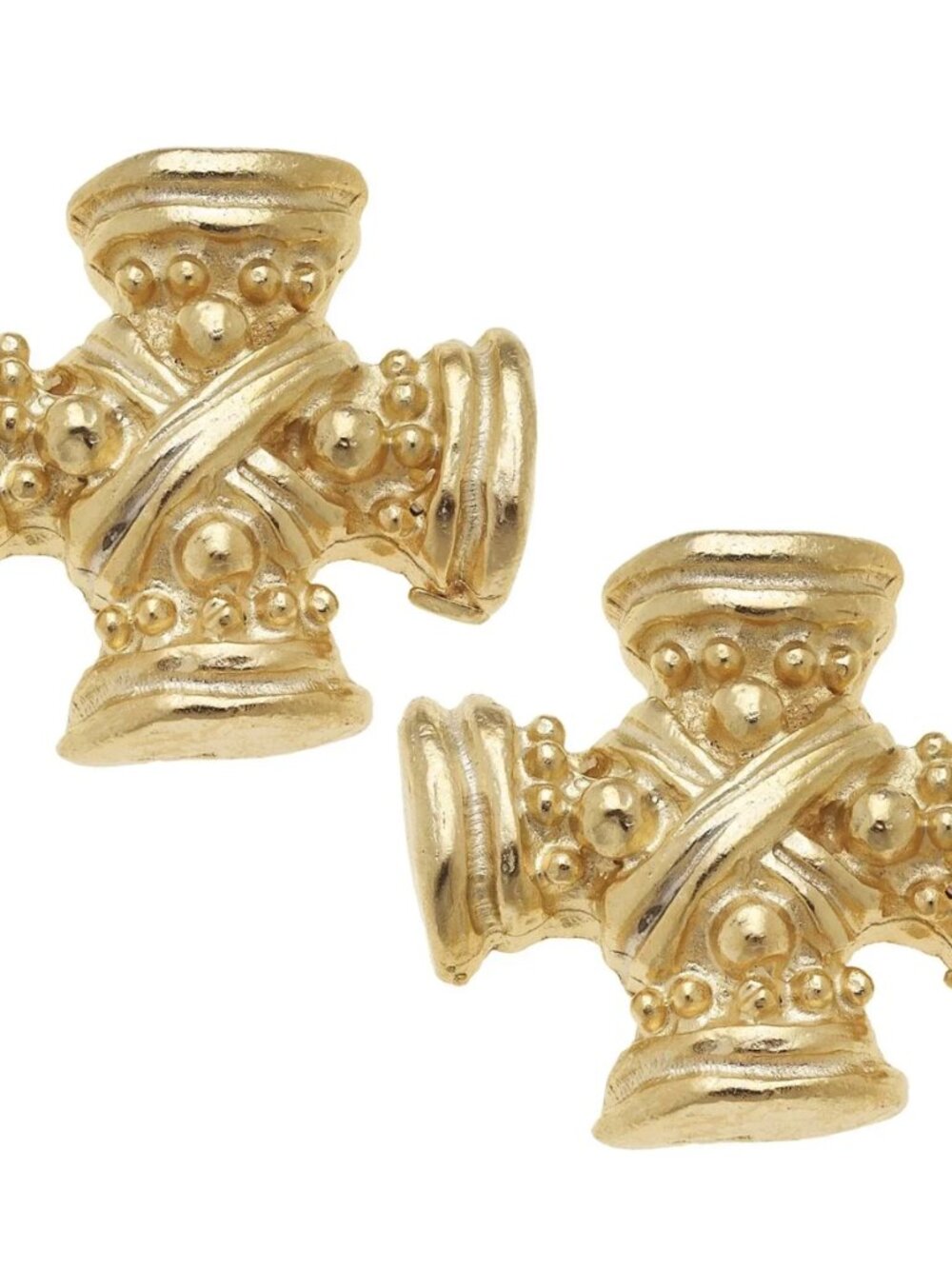Susan Shaw Regal Cross Studs (NWT)